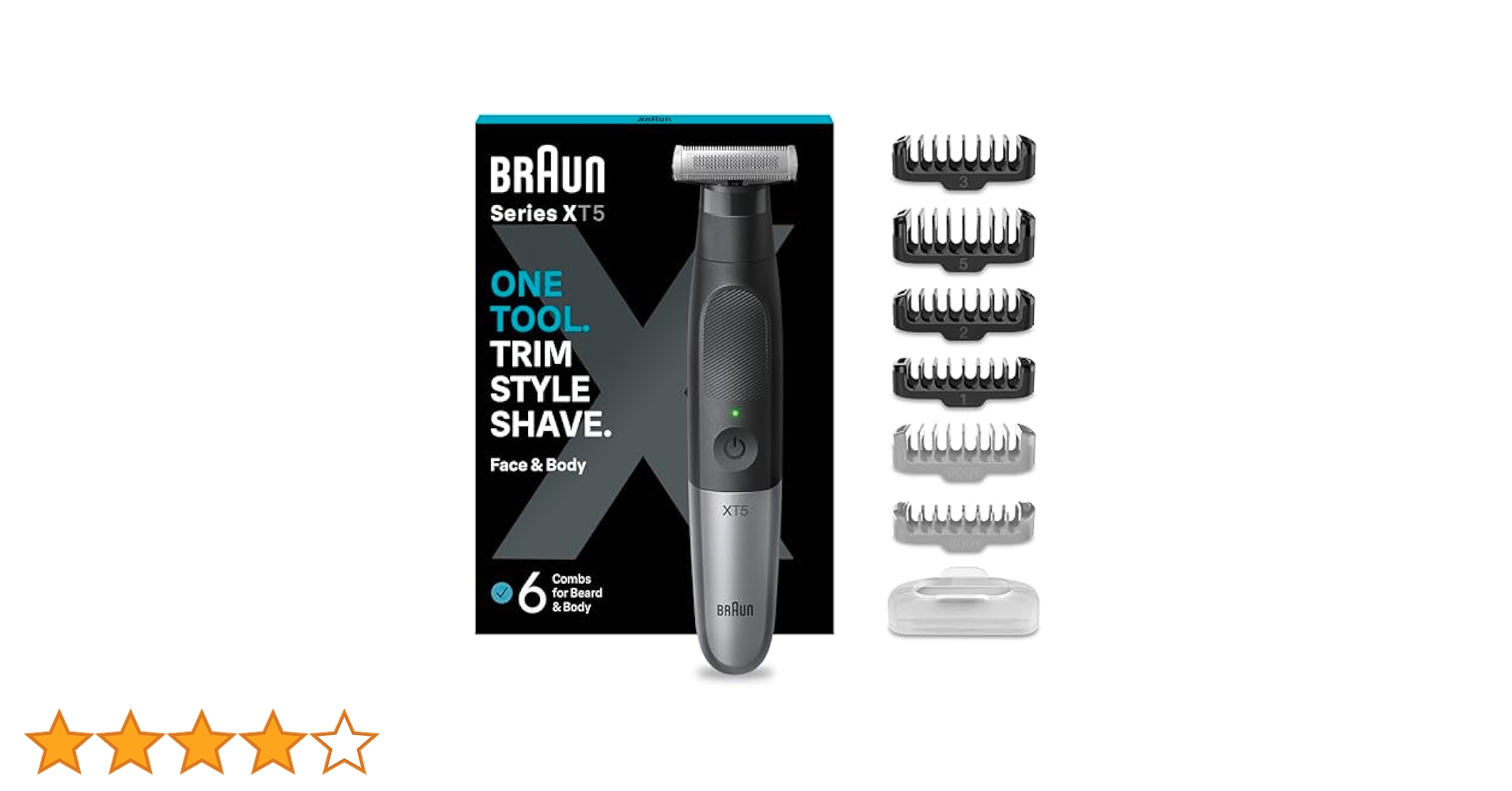 Braun Series XT5 Trymer do zarostu, golarka elektryczna dla